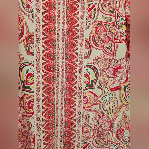 Multicolor Dress. Size Large. 3/4 Sleeves. - Picture 5 of 9